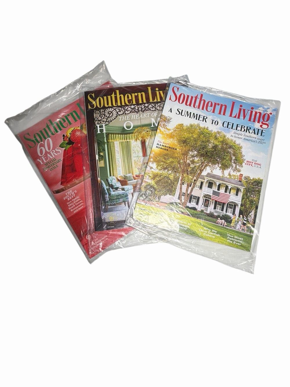 Lot of 3 Southern Living Magazines April, May, June/July 2026 Home Cooking